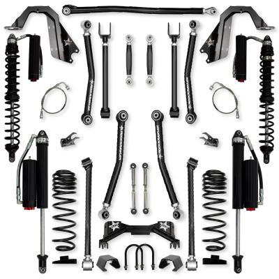 4.5 Inch Adventure X Pro Coilover No Limits Mid-Arm Suspension System for Jeep Gladiator JT Gas Models Comp System Stage 2 Rock Krawler