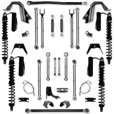 4.5 Inch X-Factor PRO Coilover No Limits Mid-Arm Suspension System for Jeep Gladiator JT Diesel Models Trail Runner System Stage 2 Rock Krawler