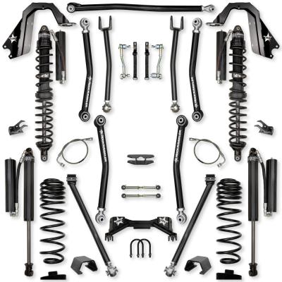 4.5 Inch Pro X Coilover Mid-Arm Suspension System for Jeep Gladiator JT Gas Models Comp Stage 1 Rock Krawler