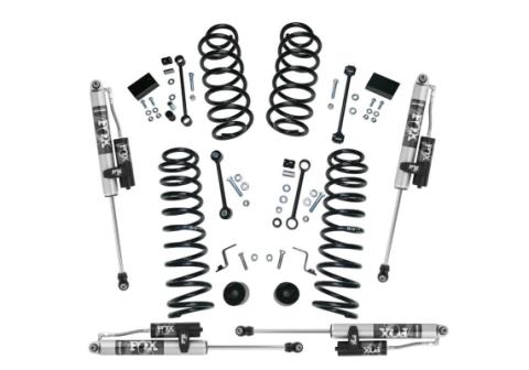 2.5 Inch Dual Rate Coil Lift Kit 2018-2025 Jeep Wrangler JL Unlimited 4-Door 4WD with Fox 2.0 Reservoir Shocks Will not fit Mojave Edition Superlift