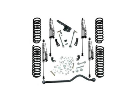 4 Inch Lift Kit 2007-2018 Jeep Wrangler JK 2-Door with Fox 2.0 Reservoir Shocks Superlift