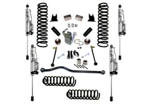 4 Inch Lift Kit 2007-2017 Jeep Wrangler JK Unlimited with Fox 2.0 Reservoir Shocks Superlift