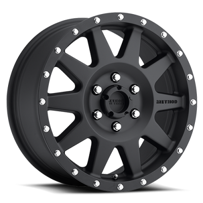 Aluminum Wheels 15x7 The Standard MR301 Bolt Pattern 6 On 139.7 Offset -6 Lip Size 2.36 Matte Black MB Method