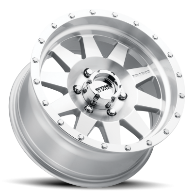 Aluminum Wheels 17x8.5 The Standard MR301 Bolt Pattern 6 On 139.7 Offset 0 Lip Size 2.76 Machined SL Clear Coat Method