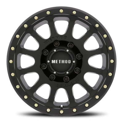 Aluminum Wheels 17x8.5 NV HD MR305 Bolt Pattern 8 On 180 Offset 0 Lip Size 1.26 Matte Black MB Method