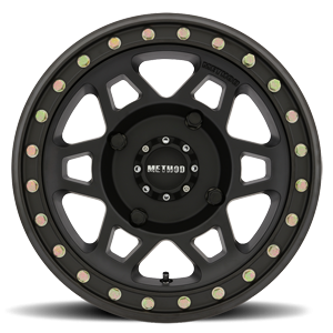 Aluminum Wheels 15x7 MR405 Beadlock UTV Bolt Pattern 4 On 136 Offset 13 Matte Black MB Method