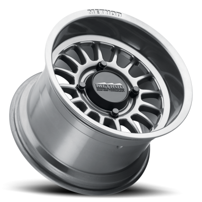 Aluminum Wheels 15x7 MR411 Bead Grip UTV Bolt Pattern 4 On 156 Offset 38 Lip Size 1.57 Gloss Titanium SL Method