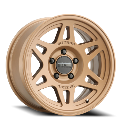 Aluminum Wheels 17x7.5 Bead Grip MR706 Bolt Pattern 5 On 160 Offset 50 Bronze BZ Method