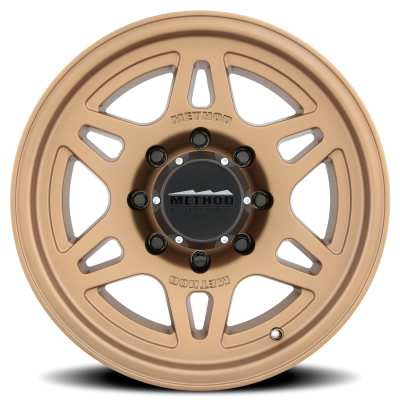 Aluminum Wheels 17x8.5 Bead Grip MR706 Bolt Pattern 8 On 165.1 Offset 0 Bronze BZ Method
