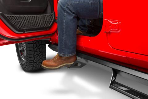 Predator Pro Full Length (2 Steps per Side) 2020-2025 Jeep Gladiator JT 4-Door Textured Black NFab