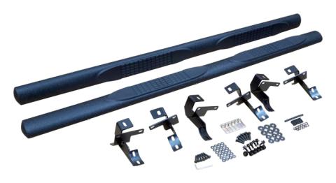 SIDE STEPS WITH TEXTURED POWDER COAT FINISH for 4 Door Jeep JK Wrangler RT Off Road