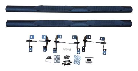 SIDE STEPS WITH TEXTURED POWDER COAT FINISH for 4 Door Jeep JK Wrangler RT Off Road