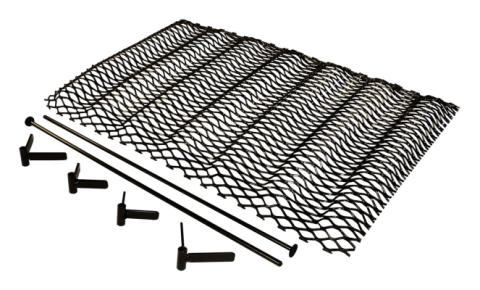 Grille Insert 1997-2006 TJ Wrangler 1 Piece Gloss Black Powder Coat Formed Steel Mounts Behind The OE Grille RT Off Road