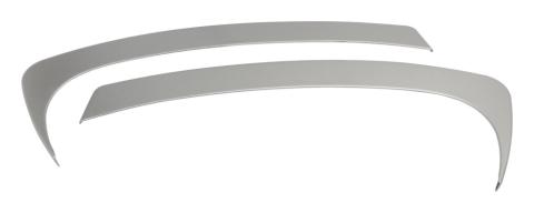 Center Dash Accents for 07-10 Jeep JK Wrangler, Set of 2, Plastic, Silver Finish RT Off Road