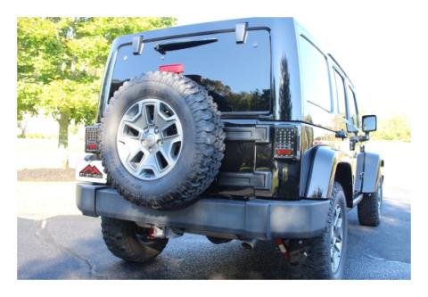 Tail Light Assembly 2007-2018 JK Wrangler Features 36 LEDs Clear Lenses w/Black Bezels Plug And Play Design RT Off Road