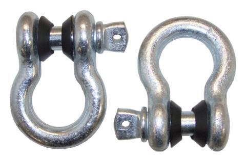 Bumper D-Ring Silver Pair RT Off Road