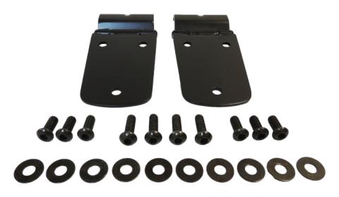 Hood Hinge 1997-2006 TJ Wrangler Incl. 2 Hinges/Hardware Matte Black Powder Stainless Steel RT Off Road