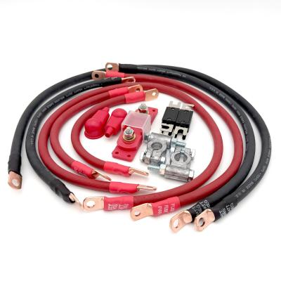 1997-2006 Jeep Wrangler TJ / LJ Battery Cable Kit 4.0 Liter 2/0 Gauge Battery Cable Big7Kits