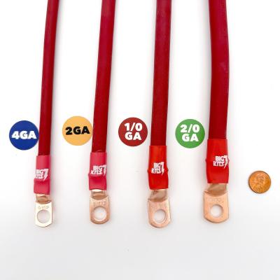 1997-2006 Jeep Wrangler TJ / LJ Battery Cable Kit 4.0 Liter 2/0 Gauge Battery Cable Big7Kits