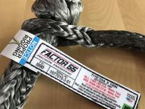 10 Inch Soft Shackle 7/16 Diameter Standard Duty Gray Factor 55