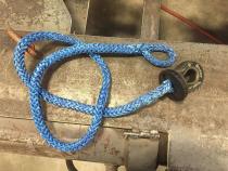 Splicer 3/8-1/2 Inch Synthetic Rope Splice On Shackle Mount Red Factor 55