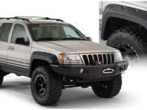 Black Jeep Cutout Style Textured Finish Front Fender Flares For 1999-2004 Jeep Grand Cherokee Bushwacker