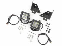 Light Kit Windshield Mounted Square Black 76-95 Jeep CJ/YJ Rugged Ridge