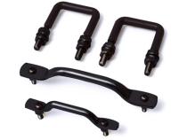 This Black Windshield Tie Down Kit from Rugged Ridge Fits 97-06 Jeep Wrangler. Rugged Ridge