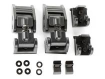 Hood Catch Kit Textured Black 07-18 Jeep Wrangler JK Rugged Ridge