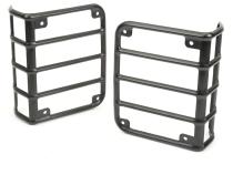 Euro Guard Kit Tail Light Textured Black 07-18 Jeep Wrangler JK Rugged Ridge