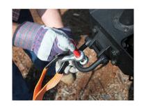 D-Ring Shackle Kit 5/8 Inch Silver/Red Pin Steel Pair Rugged Ridge