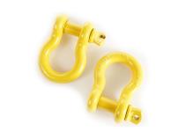 D-Ring Shackle Kit 7/8 Inch Yellow Pair Rugged Ridge