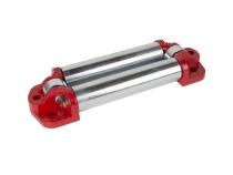 Winch Fairlead Roller 4-Way Red Rugged Ridge