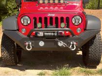 Spartan Bumper Front High Clearance Ends Overrider 07-18 JK Rugged Ridge
