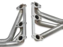 Upright Headers Gm 2.8/3.1/3.4L V6 Round Port Upright Headers 1-1/2 Inch Primary 20 Inch Long 27 Inch Tall 2-1/2 Inch X 10 Inch Collector 409SS Natural Finish FlowTech