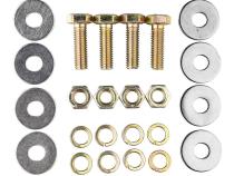 Chop Brackets W/Drl Set Frnt Black Jeep Rugged Ridge