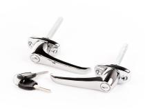 Door Handle Kit Exterior Includes Key Chrome 1976-1980 CJ5 / CJ7 OMIX