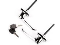 Door Handle Kit Exterior Includes Key Chrome 1976-1980 CJ5 / CJ7 OMIX