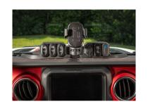 Dash Mount Pod W/Wireless Chrg Black Jeep Rugged Ridge