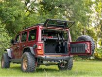 Interior Storage Rack Black Jeep Rugged Ridge