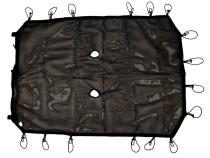 Eclipse Sun Shade Full Black 07-18 Jeep Wrangler JKU 4 Door Rugged Ridge