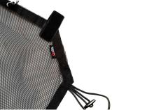 Eclipse Sun Shade Full Black 07-18 Jeep Wrangler JKU 4 Door Rugged Ridge