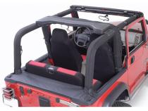 This Black Polyester Roll Bar Cover from Rugged Ridge 07-18 Jeep Wrangler JKs. Rugged Ridge