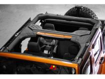 This Black Polyester Roll Bar Cover from Rugged Ridge 07-18 Jeep Wrangler JKs. Rugged Ridge