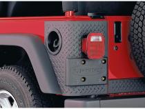 Black Trail Armor Rear Corners For 1997-2006 Jeep Wrangler 2-Door Works With Flat Style Or Factory Flares, Pair Bushwacker