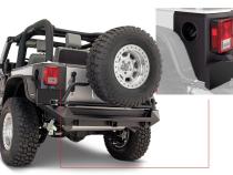 Black Trail Armor Rear Corners For 2007-2018 Jeep Wrangler JK 2-Door, Pair Bushwacker