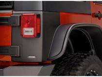 Black Trail Armor Rear Corners For 2007-2018 Jeep Wrangler JK Unlimited 4-Door, Pair Bushwacker