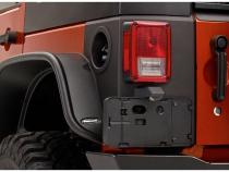 Black Trail Armor Rear Corners For 2007-2018 Jeep Wrangler JK Unlimited 4-Door, Pair Bushwacker