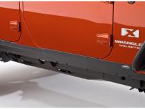 Black Trail Armor Rocker Panel And Sill Plate Covers For 2007-2018 Jeep Wrangler JK Unlimited 4-Door, Pair Bushwacker