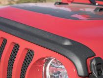 Trail Armor Hood Stone Guard Black Textured Finish, 1-Piece For 2018-2026 Jeep Wrangler JL, 2 And 4-Door Bushwacker